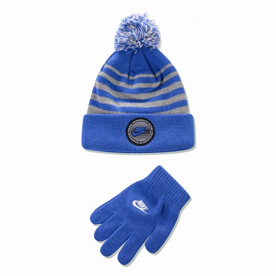 Nike Futura Stripe Beanie & Gloves