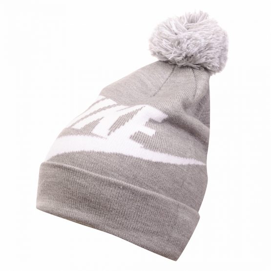 Nike Swoosh Pom Beanie Hat And Gloves Set