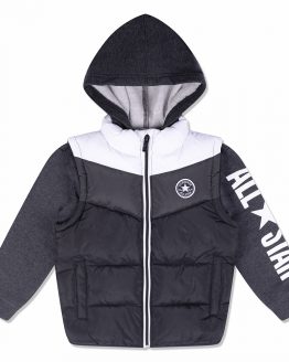 Converse All Star 2Fer Puff Vest Jacket Converse All Star 2Fer Puff Vest Jacket