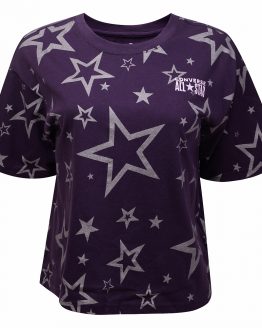 Converse Glitter Star All Over Printed Boxy Tee