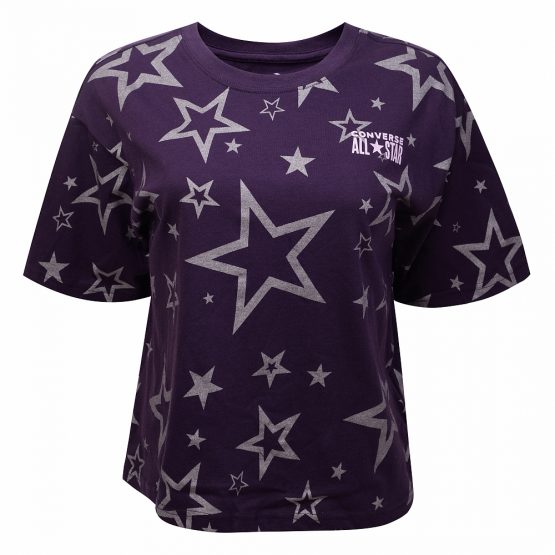 Converse Glitter Star All Over Printed Boxy Tee