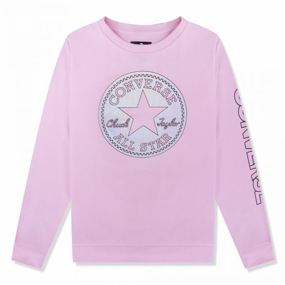 Converse Faux Sequin Crew Neck