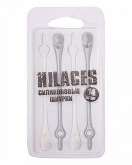 Hilaces Шнурки HSilvWht серебро/белый Hilaces Шнурки HSilvWht серебро/белый