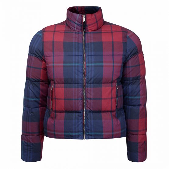 Tommy Jeans Cotton Check Puffa Jacket