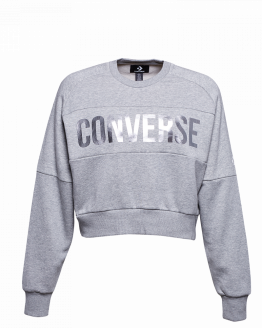 Converse Lurex Cropped Crew Converse Lurex Cropped Crew