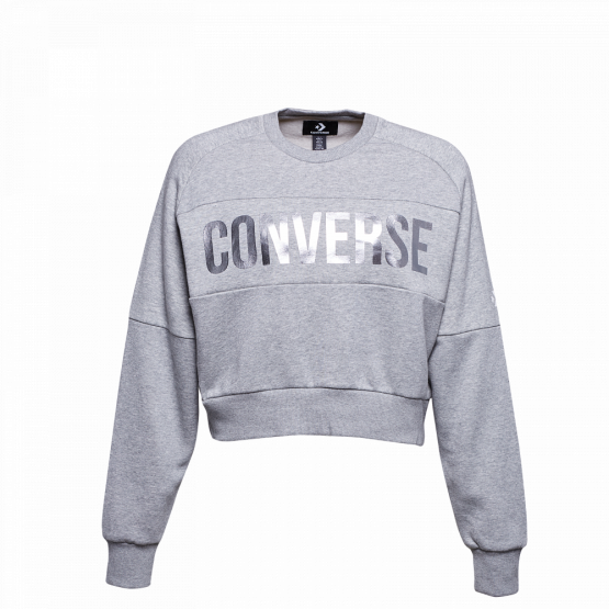 Converse Lurex Cropped Crew
