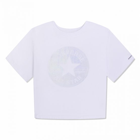 Converse Faux Sequin Chuck Boxy Tee