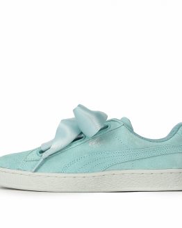 Puma Suede Heart Pebble Aquifer-Blue Flower Puma Suede Heart Pebble Aquifer-Blue Flower