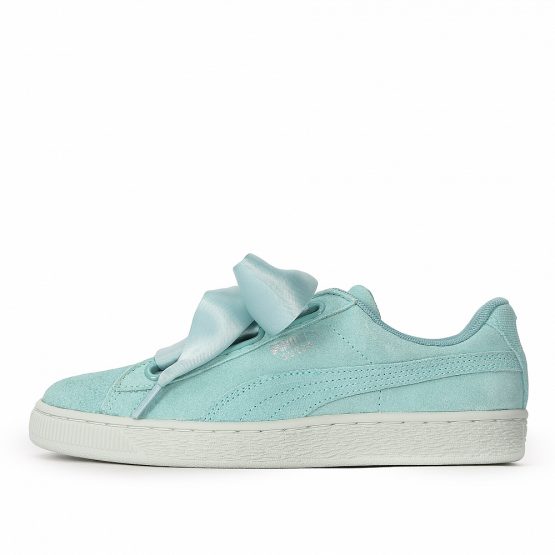 Puma Suede Heart Pebble Aquifer-Blue Flower