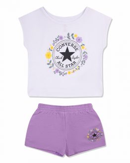 Converse Flounce Short & Tee Set Converse Flounce Short & Tee Set