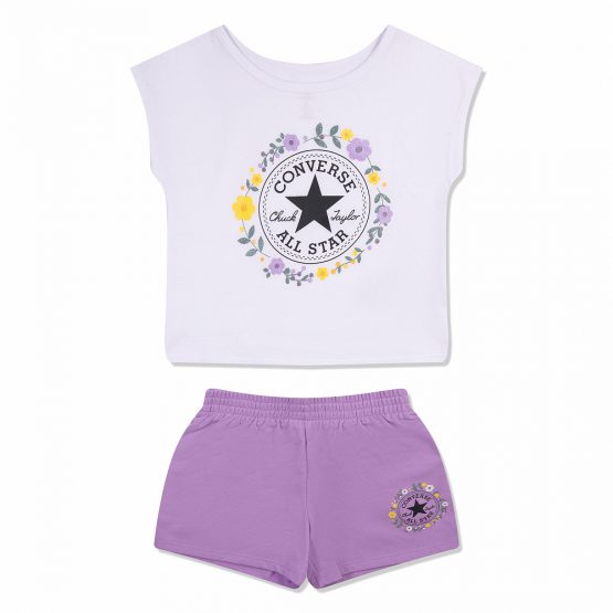 Converse Flounce Short & Tee Set