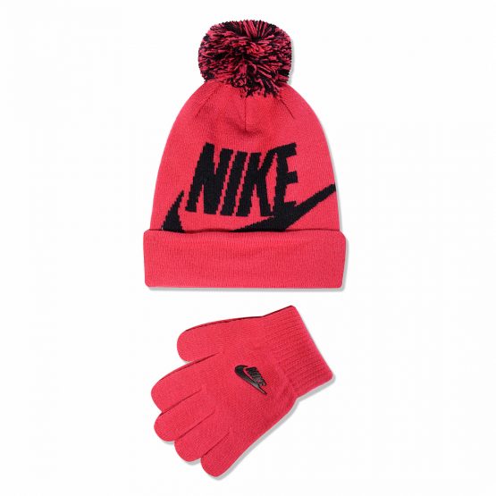 Nike Swoosh Pom Beanie Set