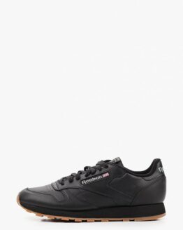 Кроссовки Reebok Classic CL LTHR BLACK/GUM Кроссовки Reebok Classic CL LTHR BLACK/GUM
